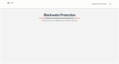 Desktop Screenshot of blackwaterprotection.com