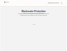 Tablet Screenshot of blackwaterprotection.com